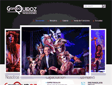 Tablet Screenshot of gerardoquirozproducciones.com